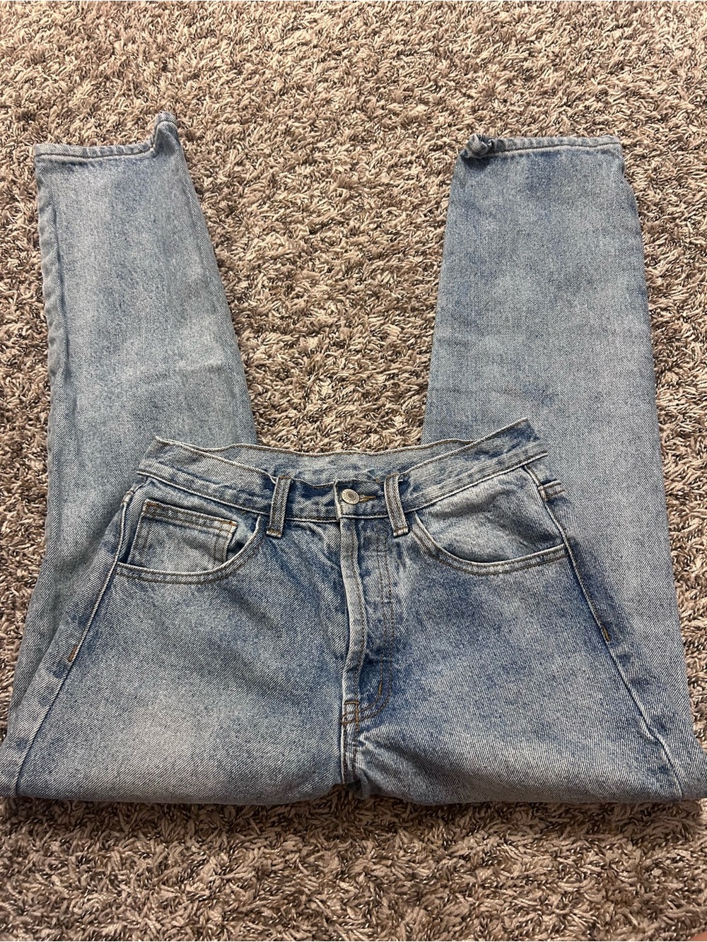 Brandy Melville Light Blue Straight Leg Jeans
